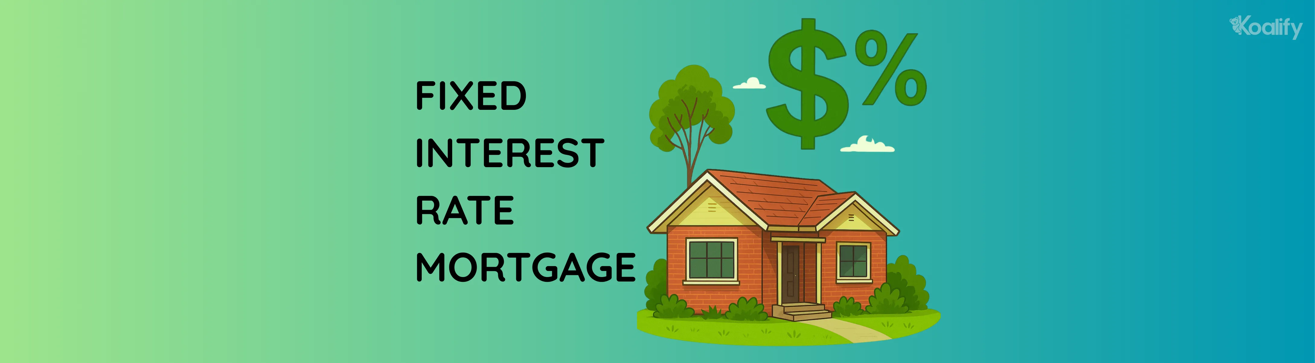 Fixed interest rate mortgage locks in a specific interest rate for a set period of time
